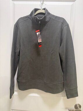 Banana Republic Olive Knit Quarter-Zip Pullover Men's Sz M